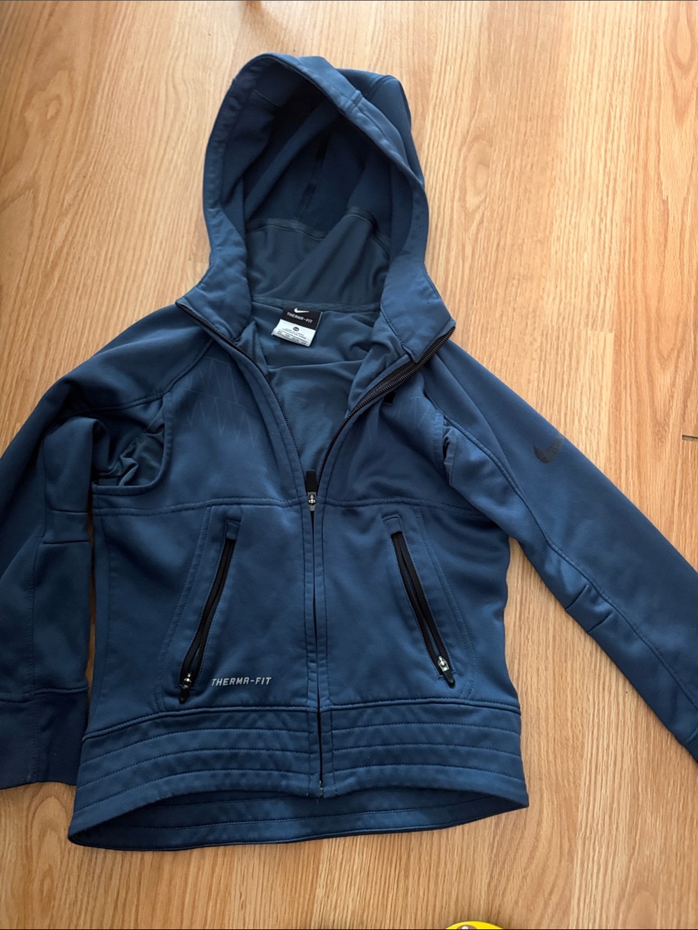 Nike Navy Blue Therma-FIT Full Zip Hooded Jacket